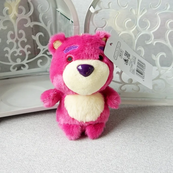 Strawberry bear Милые Мультяшные животные плюшевые игрушки Чеширский кот Лило Ститч Винни Медвежонок Монстры Салливан белка клубника медведь pendddant детские подарки - Цвет: Strawberry bear