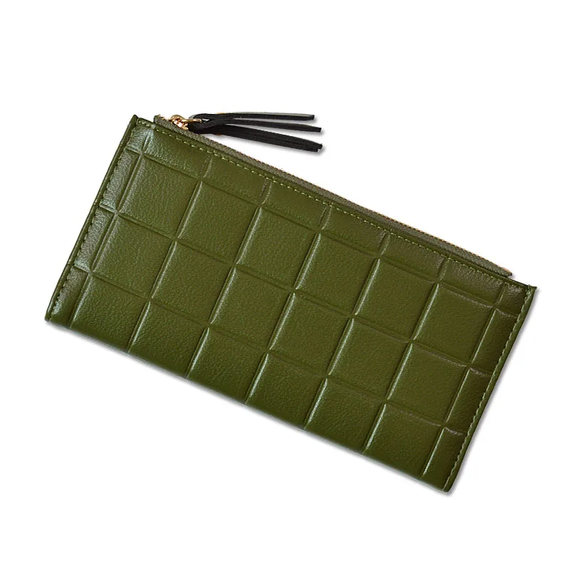 Новинка 2019 женский кожаный кошелек кошельки длинный красочный клатч держатель