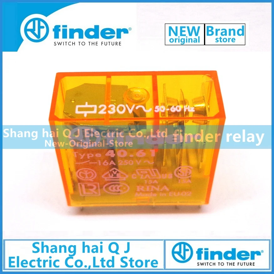 

Brand new and original finder 40.61.8.230.0000 type 40.61 230VAC 16A relay