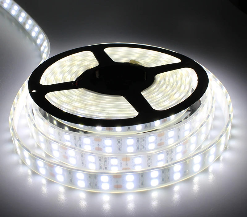 5050 Водонепроницаемый DC12V 120led/М свет бар двухрядные 5 М 600led высокая яркость открытый с 12V6A питания адаптер| |
