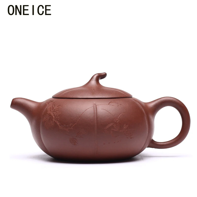 Ручная работа Yixing фиолетовая глина облака перммон плоский чайник чайный набор