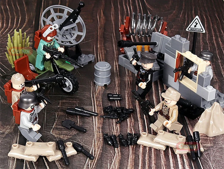 Мировой войны пустынный Орел brickmania военные фигурки строительные блоки ww2 немецкая армия воздушных сил minifigs оружие Кирпичи игрушки для мальчиков и девочек