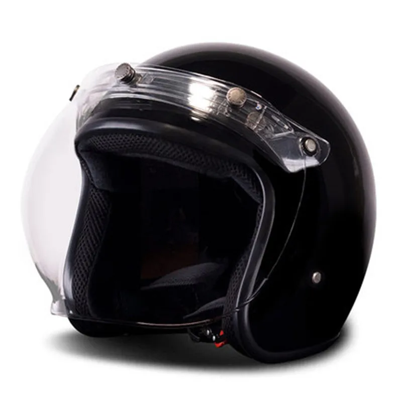 Мотоциклетный Ретро шлем BYE винтажный мотоциклетный Cruiser Chopper скутер Кафе Racer 3/4 с