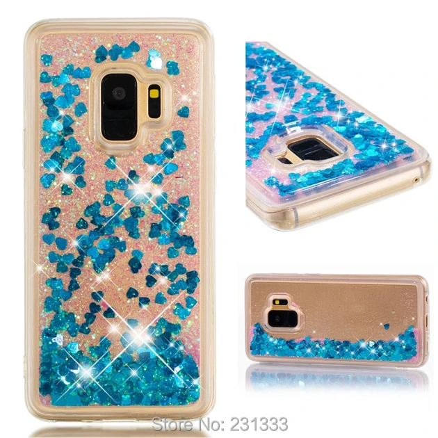 C-ku 3D жидкий зыбучий песок Блестящий Мягкий ТПУ чехол для Samsung Galaxy S9 PLUS J5 J7 2017 A8 J2 PRO
