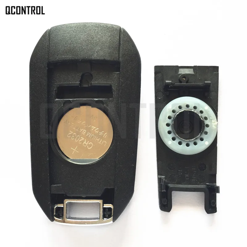 QCONTROL Автомобильный Дистанционный ключ для Peugeot 208 2008 301 308 508 Hella 434MHz HU83 или VA2