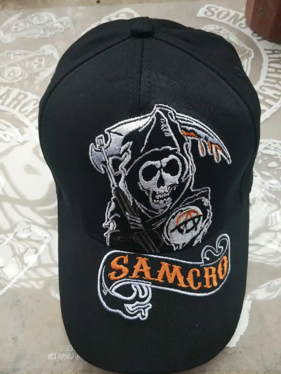 SAMCRO бейсболка SOA Sons of Anarchy с вышивкой черепа Повседневная бейсболка шапка модная Высококачественная спортивная шапка для гонок и мотоцикла