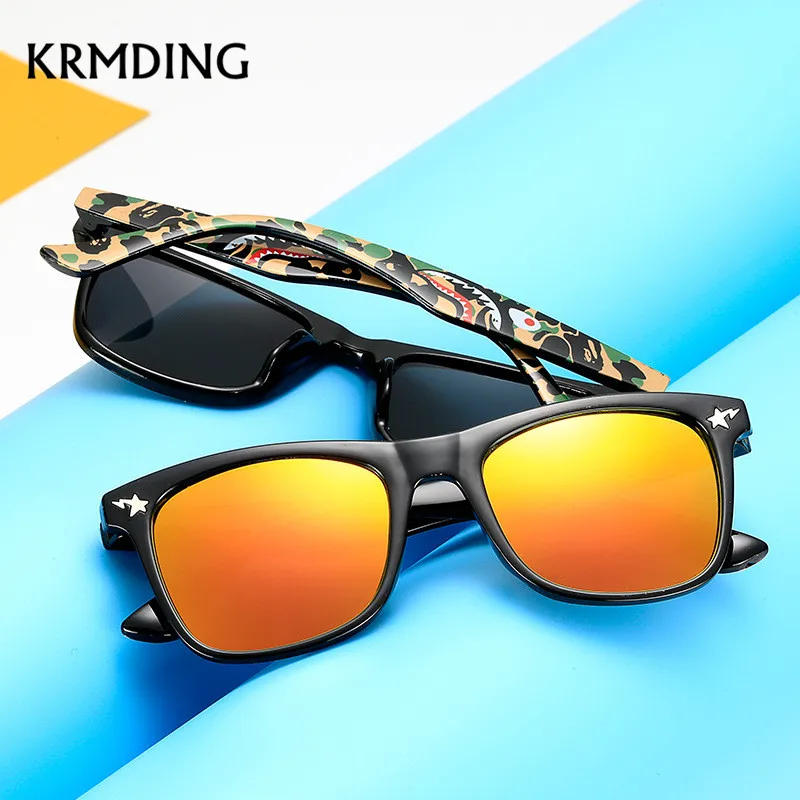 KRMDING 2018 новые классические модные детские солнцезащитные очки для мальчиков и