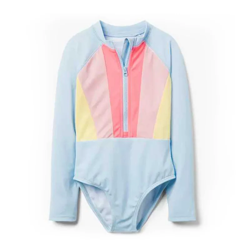 Детский купальный костюм с защитой от солнца детский длинными рукавами и