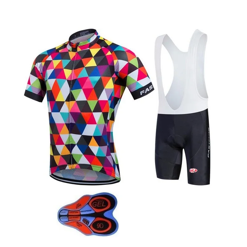 Лето 2019 веломайка 9D гелевый нагрудник шорты Ropa De Ciclismo комплект одежды для