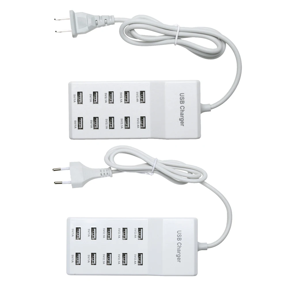 Высокоскоростной 10 портов 5 в USB концентратор AC зарядное устройство полоса