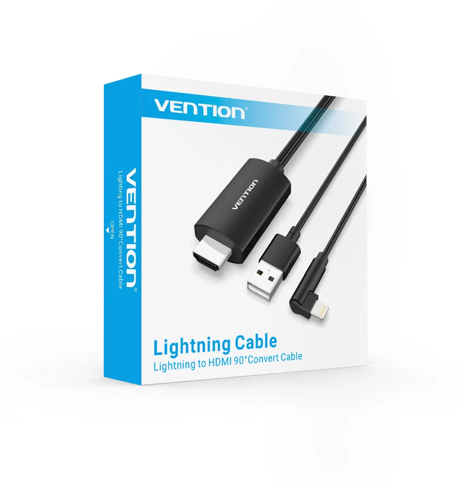 Vention 8-контактный HDMI конвертер 1080P HDMI кабель для iPhone X XS 8 Plus IOS поддержка HDTV цифровой адаптер для Ligntning в HDMI