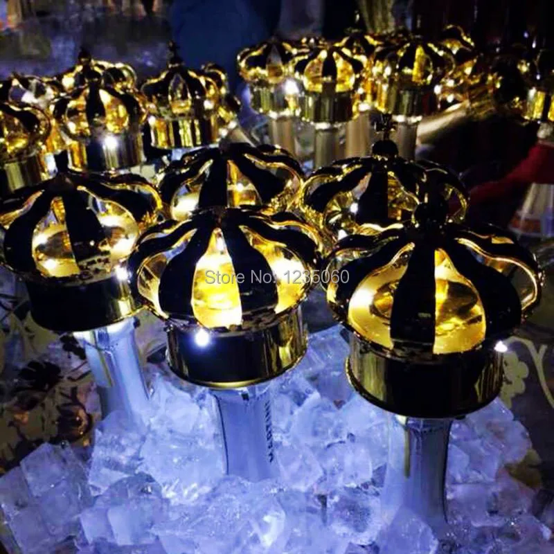 10 шт./лот Светодиодная лампа Flash красочная Шампанская Корона холодного