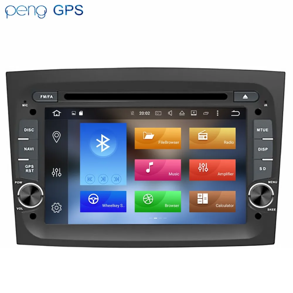 Автомобильный стерео Android 8 1 gps dvd для Fiat New Dobco навигация в автомобиле