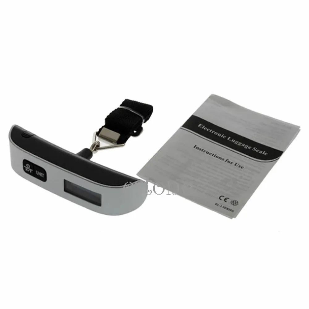 

New 50kg/10g Portable LCD Digital Hanging Luggage Scale Travel Electronic Weight