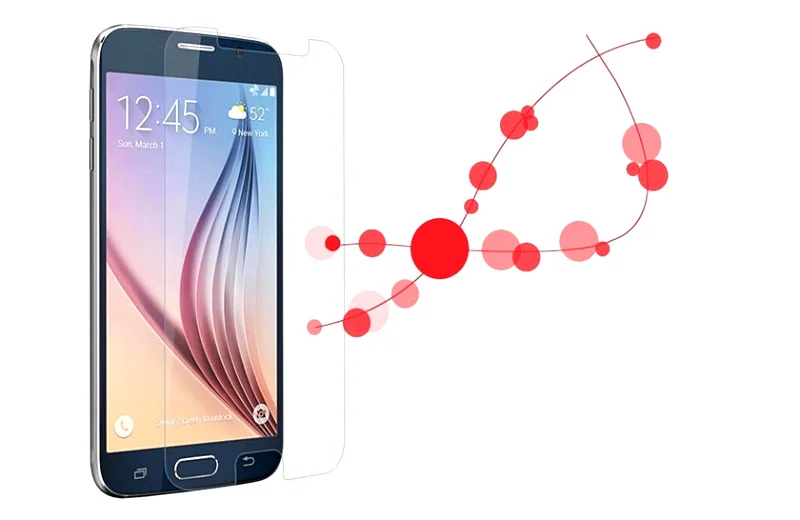Effelon Премиум закаленное Стекло пленка для Samsung Galaxy S6 0.33 мм 2.5D Arc края 9 H жесткий