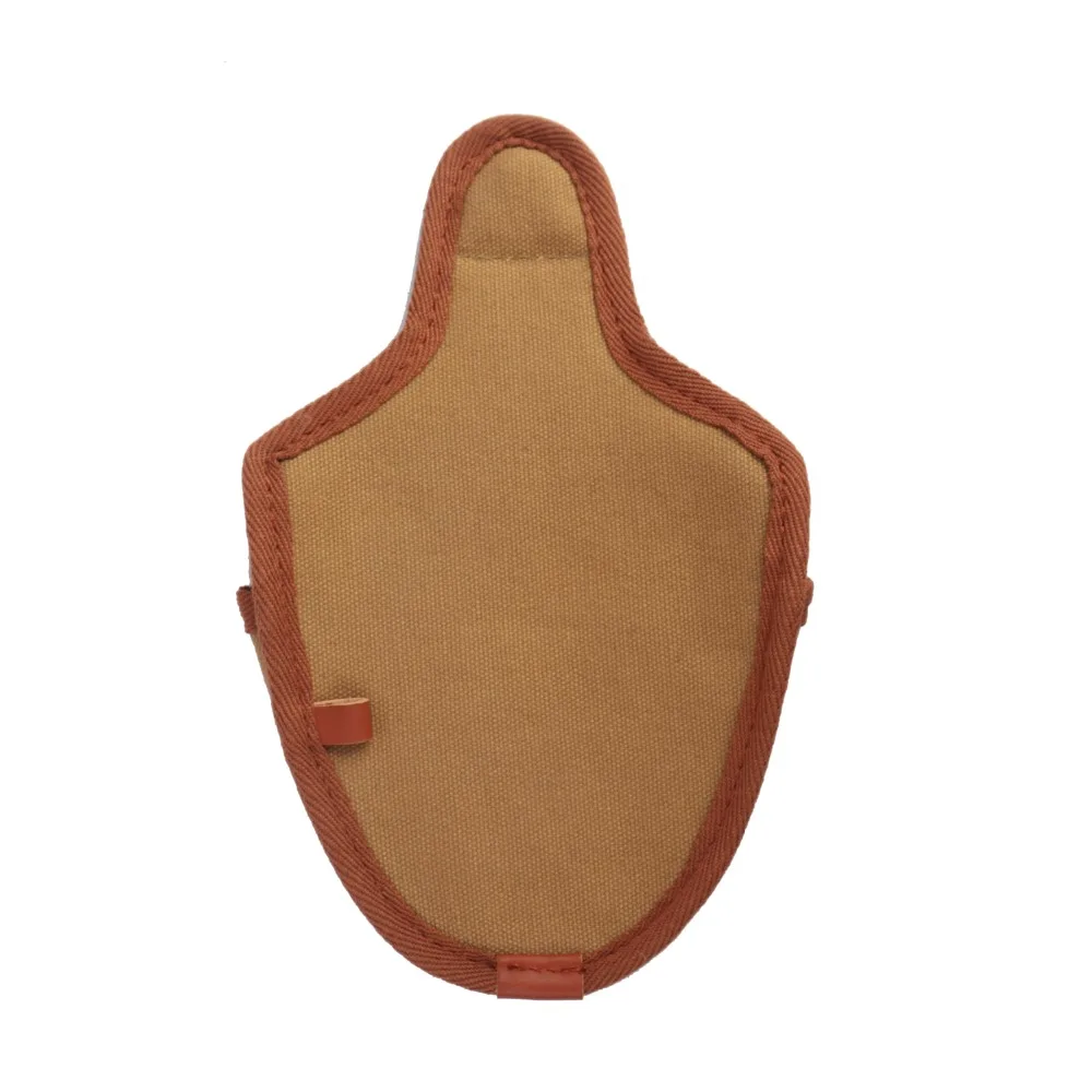 Tourbon Vintage Golf Mallet Putter Head Cover Closure Golf Headcover Khaki Canvas & Fleece Protector