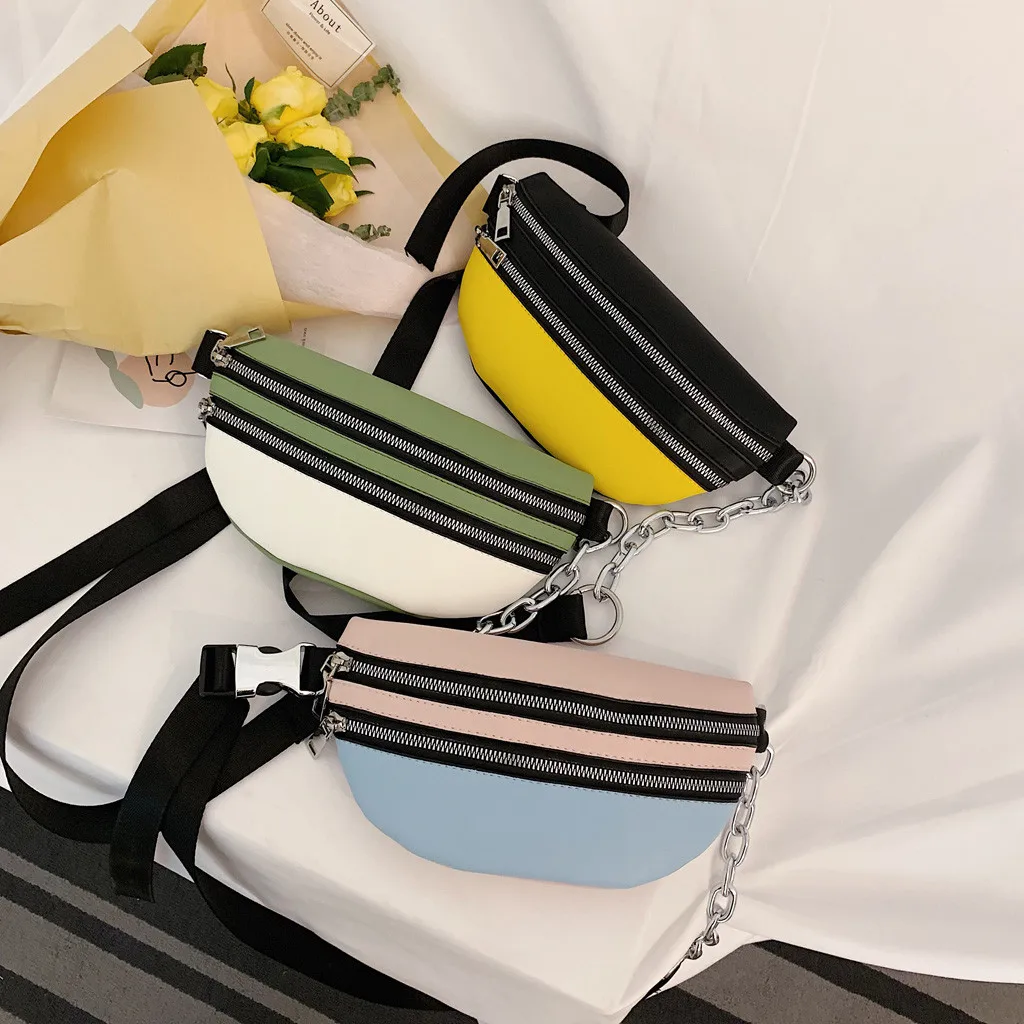 

Womens Waist Bag Fashion Sport Pocket Single Shoulder Slant heuptas dames bolsa cintura menina fanny packs belt bag for running