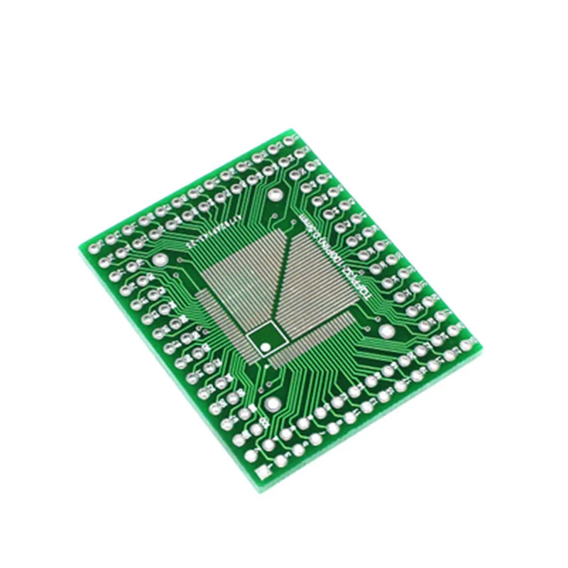 5 шт. QFP TQFP LQFP FQFP 32 44 64 80 100 LQF SMD Поворотный адаптер DIP плата PCB преобразователь пластина 0,5/0,8 мм