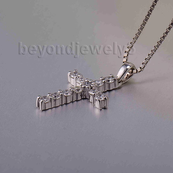 Новинка! Модные свадебные украшения белое золото 14 карат 2 мм Свадебный кулон с