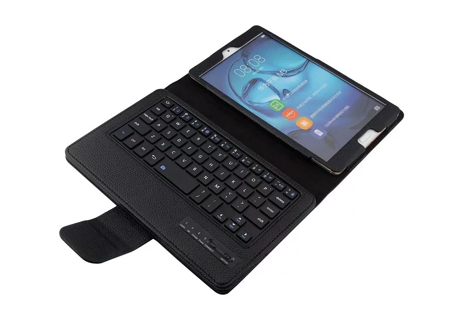 Съемная Беспроводная клавиатура Bluetooth 3 0 чехол книжка из искусственной кожи док