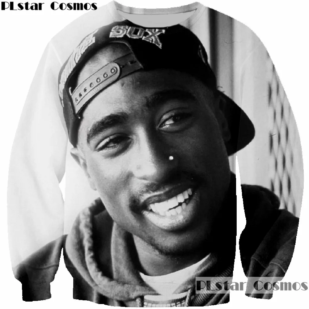 color as the picture PLstar Cosmos, толстовки для мужчин и женщин, толстовка с 3D принтом, 2pac, Тупак, мультяшная толстовка, крутая, длинный рукав, вырез лодочкой, брендовая одежда - Цвет: color as the picture