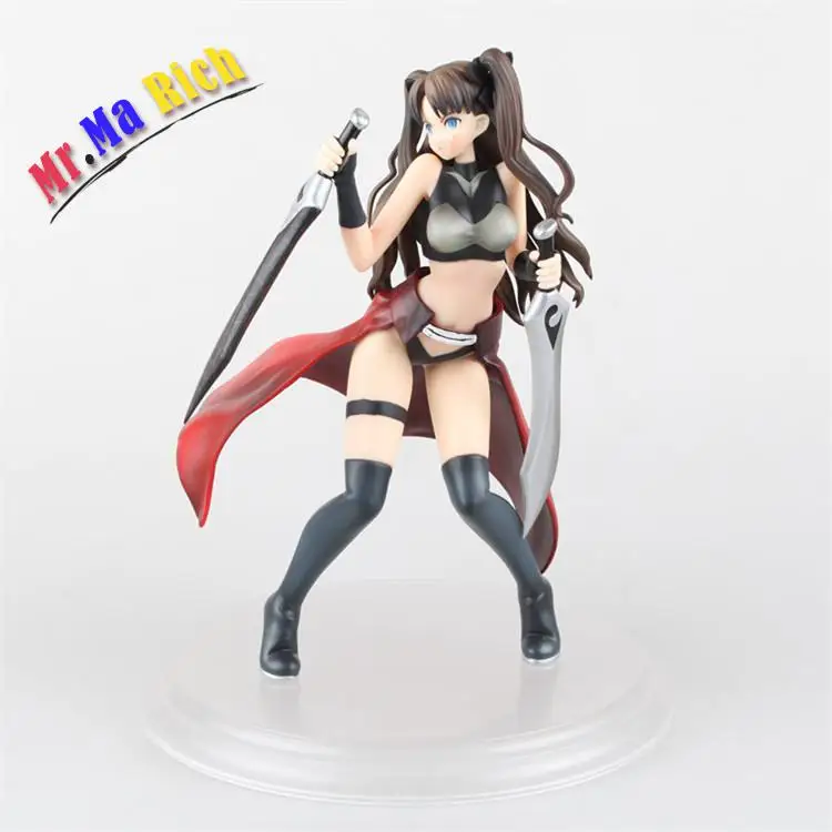 24cm Anime Saber Fate Stay Night Tohsaka Rin Figure Pvc 9.45&ampquot Collection Hobby Model Doll Top Best Gift Toy | Игрушки и хобби