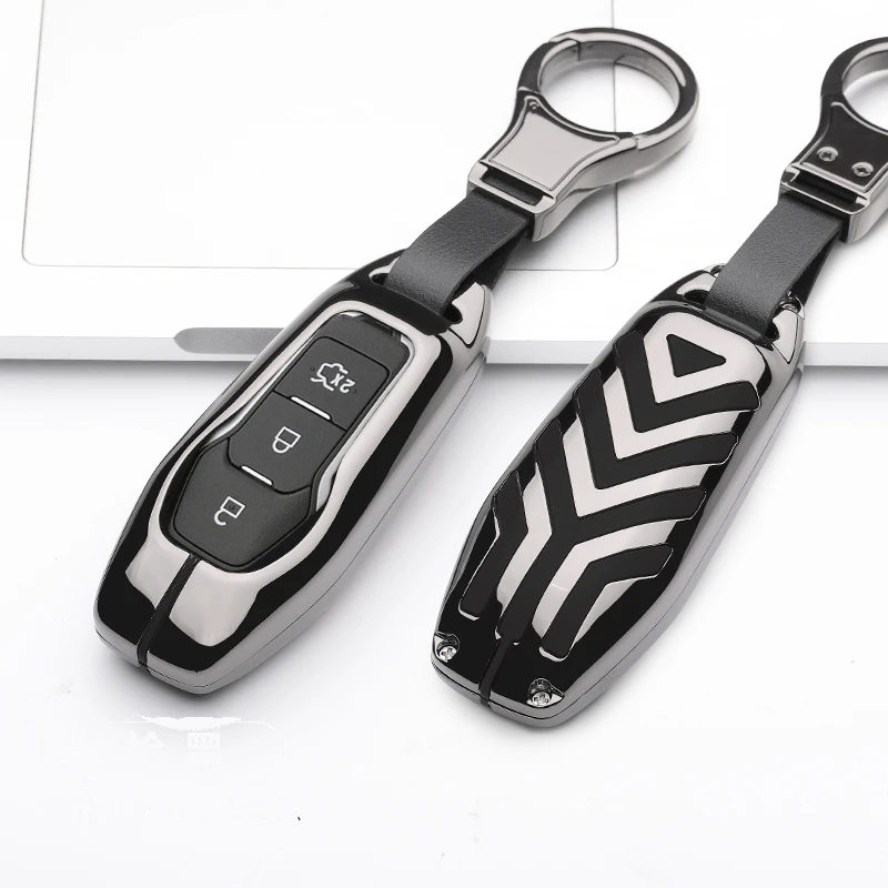

Gift For FORD FUSION MONDEO MUSTANG F-150 LINCOLN EDGE EXPLORER Edge Mondeo High Quality Car Key Holder Cover Case 3Button Key