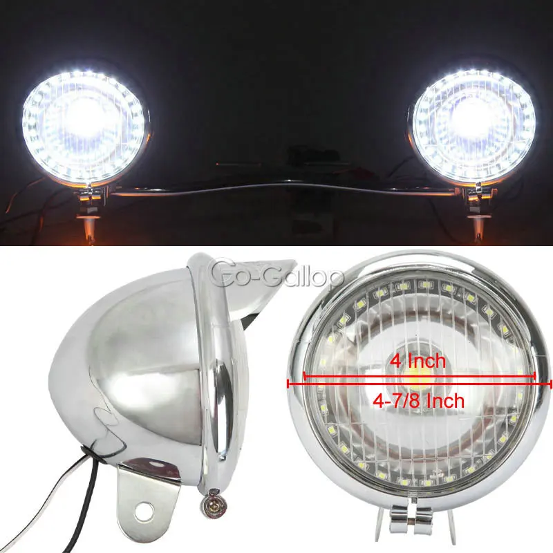 Светодиодный светильник Angel Eye для мотоцикла Honda VT Shadow Spirit Ace Classic 500 700 750 1100 VTX1300 GL 1500