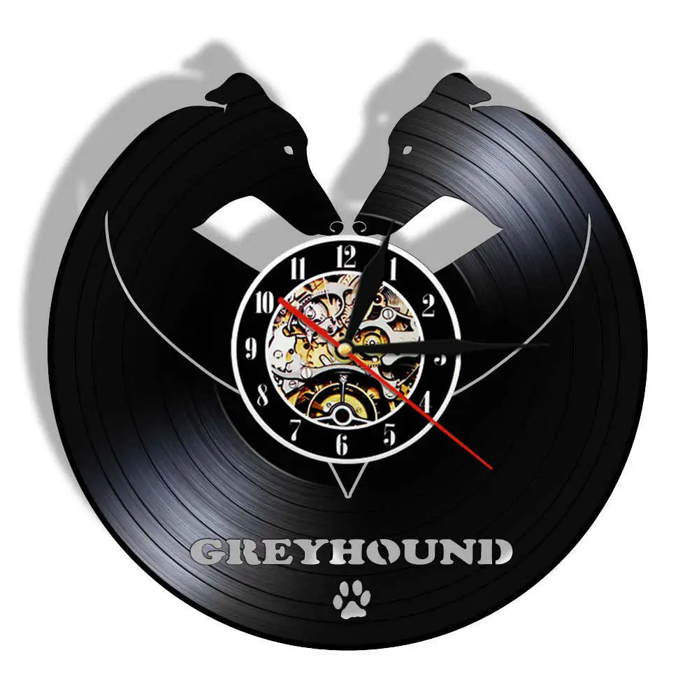 Greyhound настенные часы с изображением собаки виппет животные собака компаньон