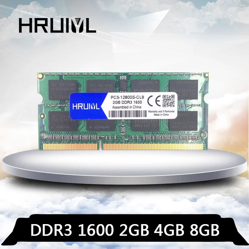 HRUIYL 2G 4G 8G DDR3 1600 МГц SO DIMM 4 ГБ 8 2 Гб оперативная Память память sdram PC3 12800S 12800 для