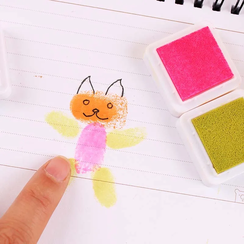 36 цветов марки на палец Inkpad сделай сам скрапбукинг рисование чернильная подушка