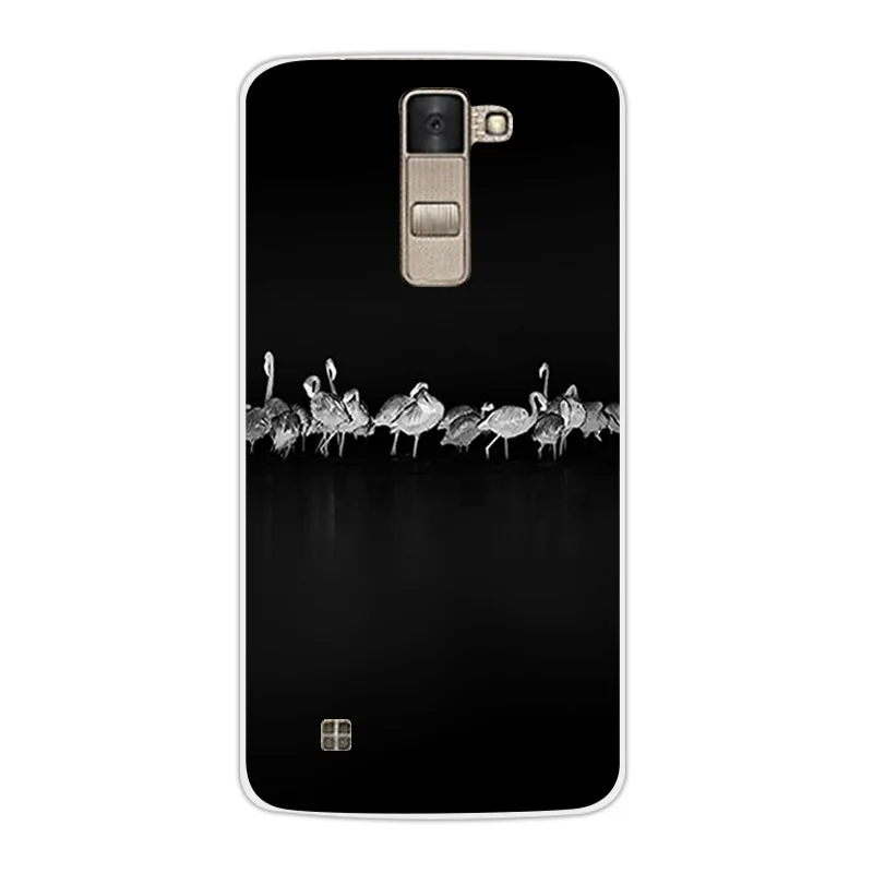 Роскошный мягкий чехол из ТПУ для LG K8 Lte K350 K350E K350N Kiss Design 5 0 &quotПрозрачный K 8 Phone