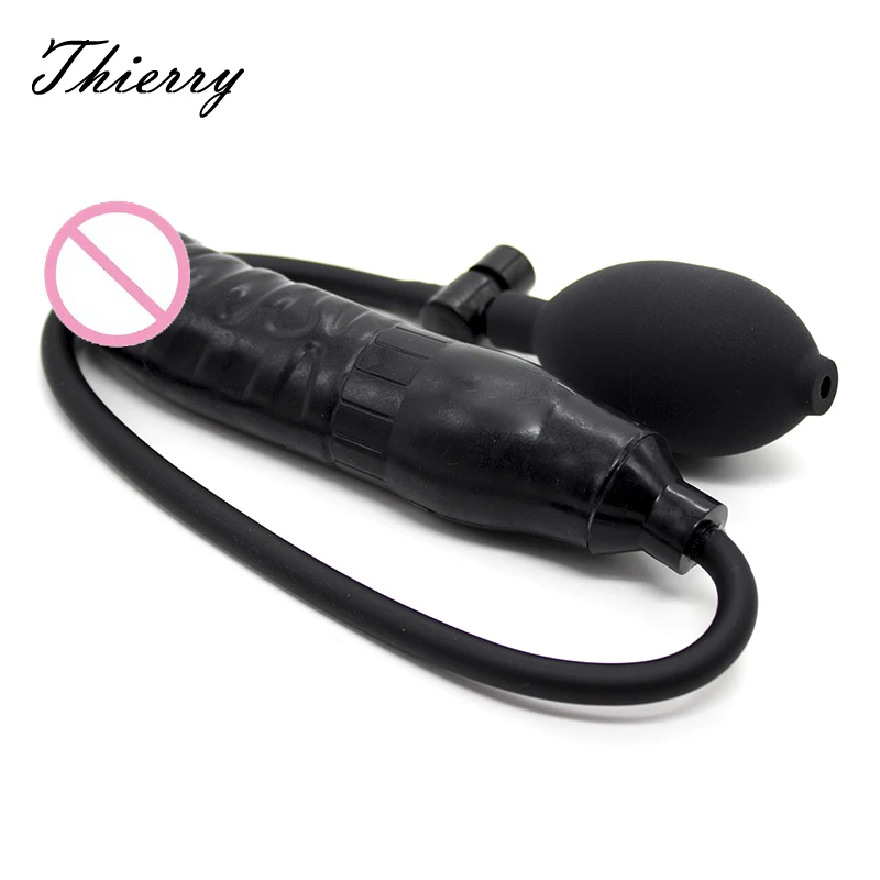 Надувной фаллоимитатор насос пенис секс-игрушки Анальная пробка надувной