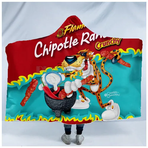 Цвет: желтый Plstar Cosmos Hot Cheetos, забавное одеяло с капюшоном, 3D принт, пригодное для носки, одеяло для взрослых, мужчин, женщин, стиль-1 - Цвет: Цвет: желтый