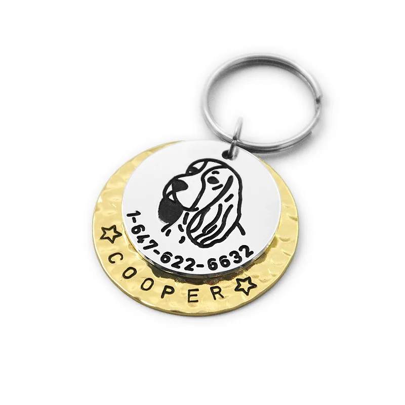 Бирка для собак Springer Spaniel на заказ бирка с гравировкой Персонализированная