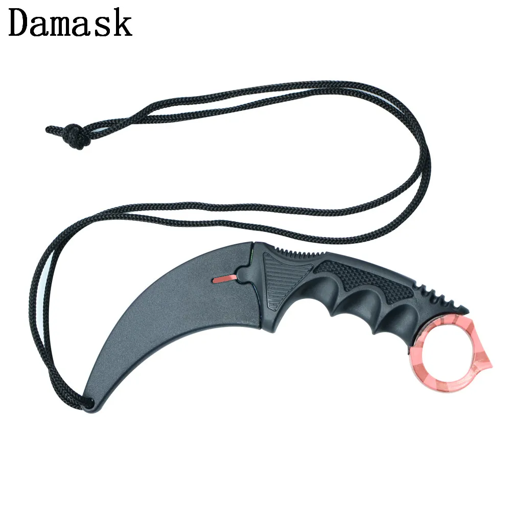 DAMASK Excelent охотничий нож Karambit csgo Counter Strike никогда не выцветает из нержавеющей стали