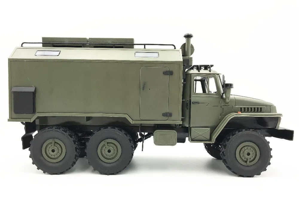 B36 WPL RC грузовик Урал 1/16 2,4G 6WD пульт дистанционного управления Военный Грузовик Рок Гусеничный автомобиль Хобби Игрушки для мальчиков Рождественский подарок игрушки