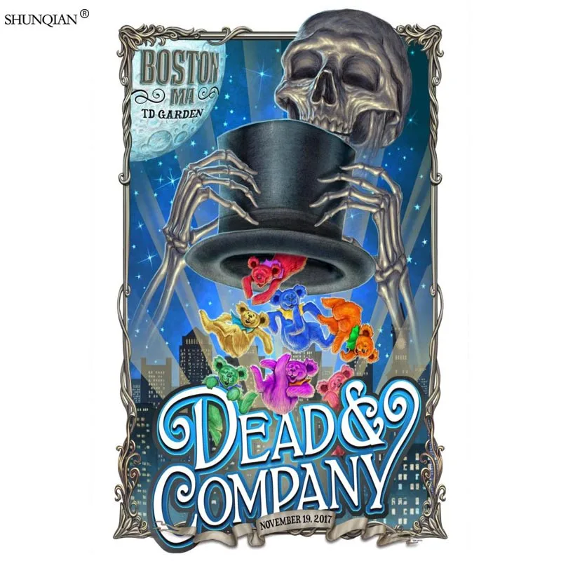 Grateful Dead постер из шелковой ткани печатный плакат тканевый настенный на заказ