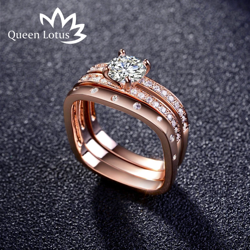 Queen Lotus нежное женское ювелирное изделие маленькое кольцо серебряного цвета с