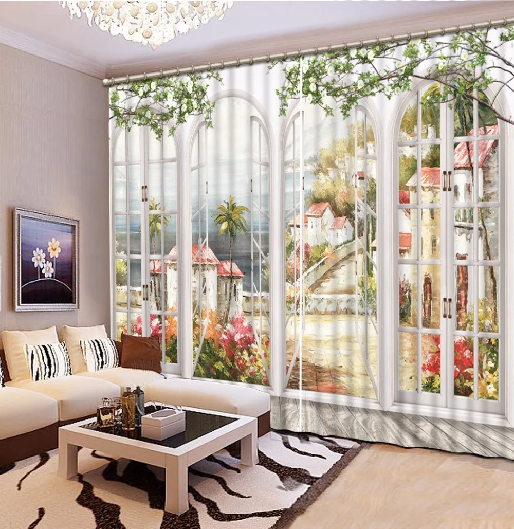 

Занавески для фотографий на заказ, светонепроницаемые шторы для гостиной, спальни, кухни, любых размеров