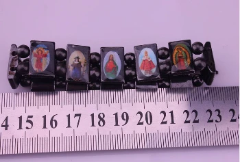 (Минимальный заказ $15) высококачественные бусины с четкой иконой Jesus Saints
