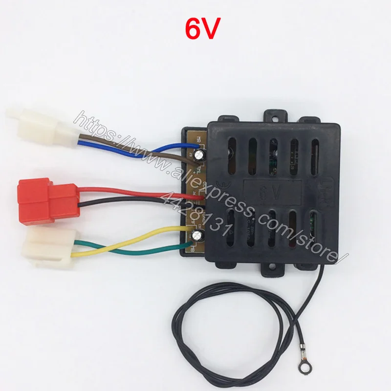 6V Receiver Детский электромобиль с дистанционным управлением 27 МГц, детский автомобильный универсальный пульт дистанционного управления, игрушечный Автомобильный контроллер, радиопередатчик - Цвет: 6V Receiver