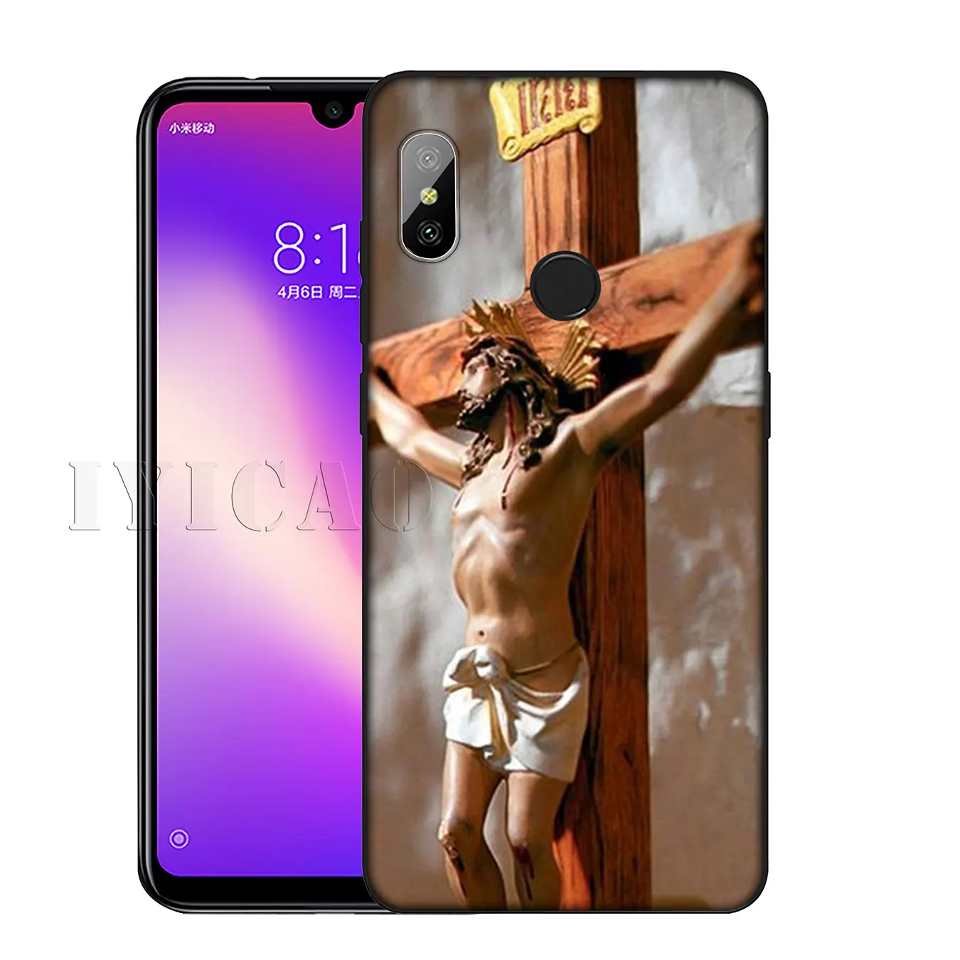Мягкий силиконовый чехол для телефона IYICAO Divine Mercy Jesus Cross Xiaomi Redmi K30 K20 8A 7A 6A 5A S2 GO Note 8