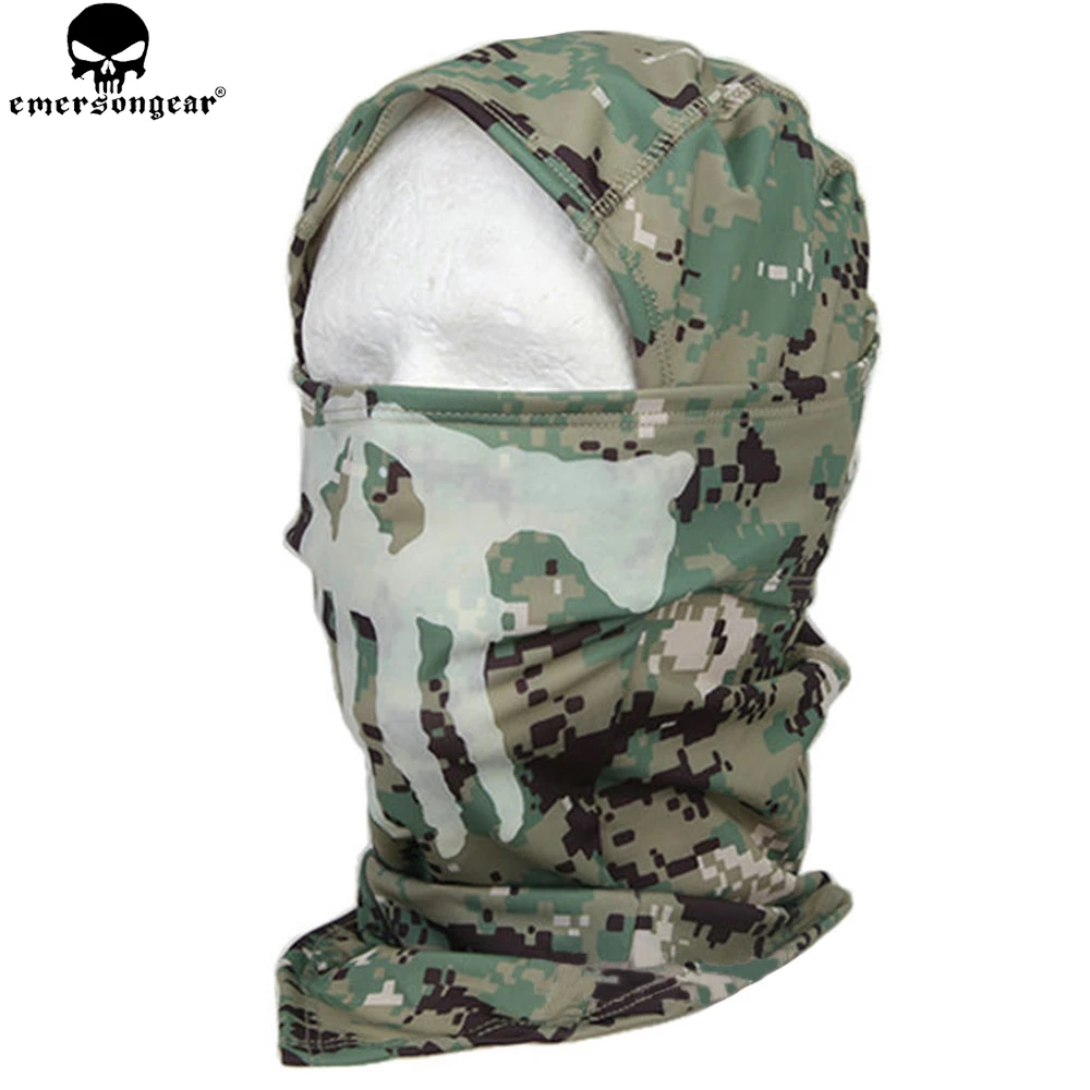 Многофункциональная светящаяся маска шарф emvesongear Ghost армейская дышащая