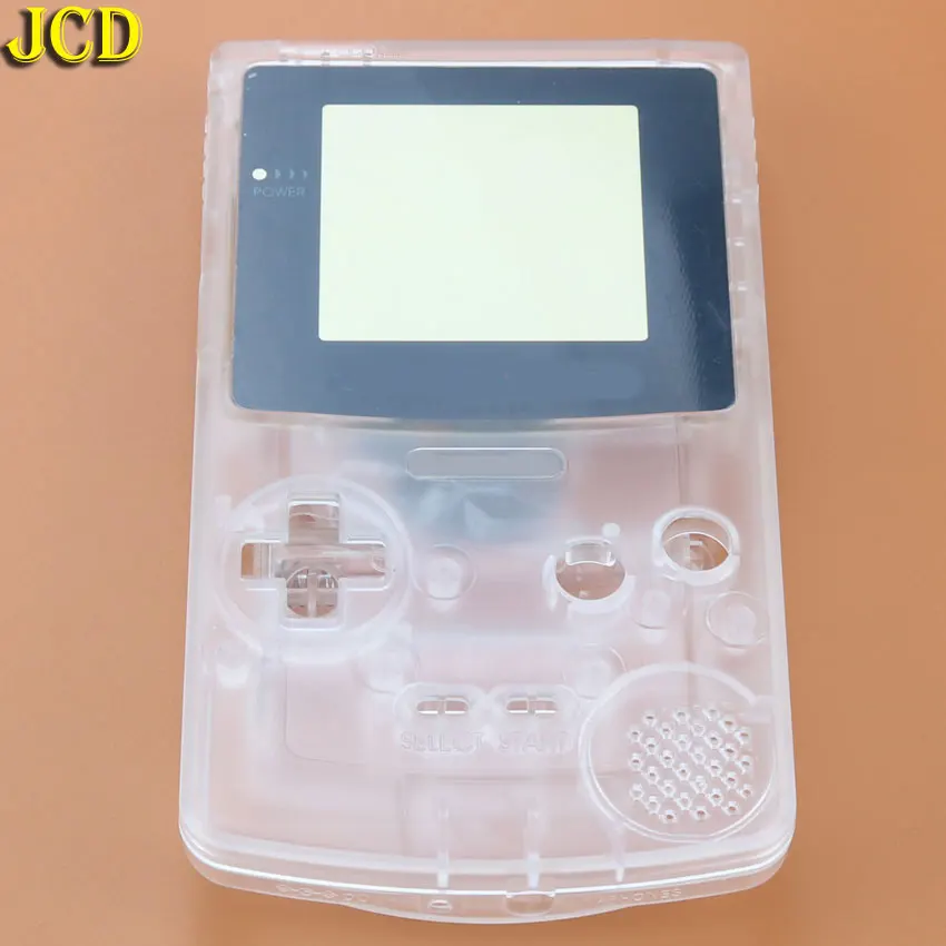 JCD 1 шт корпус оболочка Крышка для kingd GameBoy цвет корпус gbc, чехол Упаковка - Цвет: Transparent