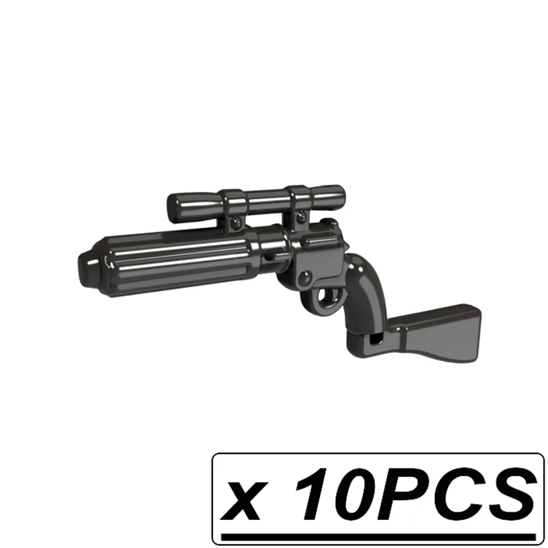 10pcs PGPJ0079 Guns Trek Halo Звёздные войны научная фантастика будущее оружие пакет для MOC части строительные блоки игрушки для детей - Цвет: 10pcs PGPJ0079