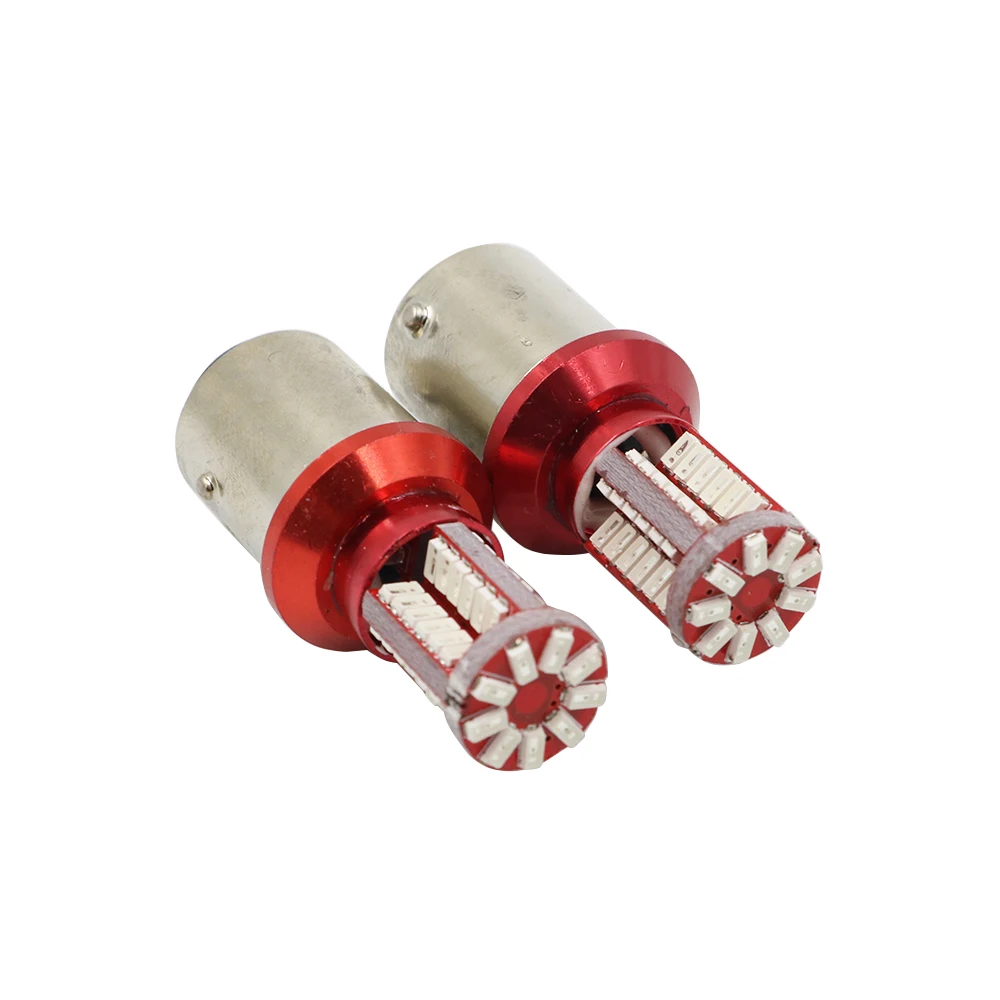 YSY 50X 3014 57SMD P21W BA15S 1156 P21/5 W Автомобильная светодиодная лампа заднего хода 1157 тормоза