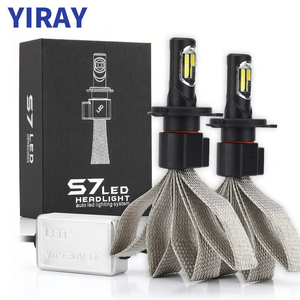Автомобильные фары YIRAY H4 H7 светодиодный фонарь 9005 H1 H11 H13 H3 H8 H9 HB3 9004 9006 9007 880 12 В 72 Вт