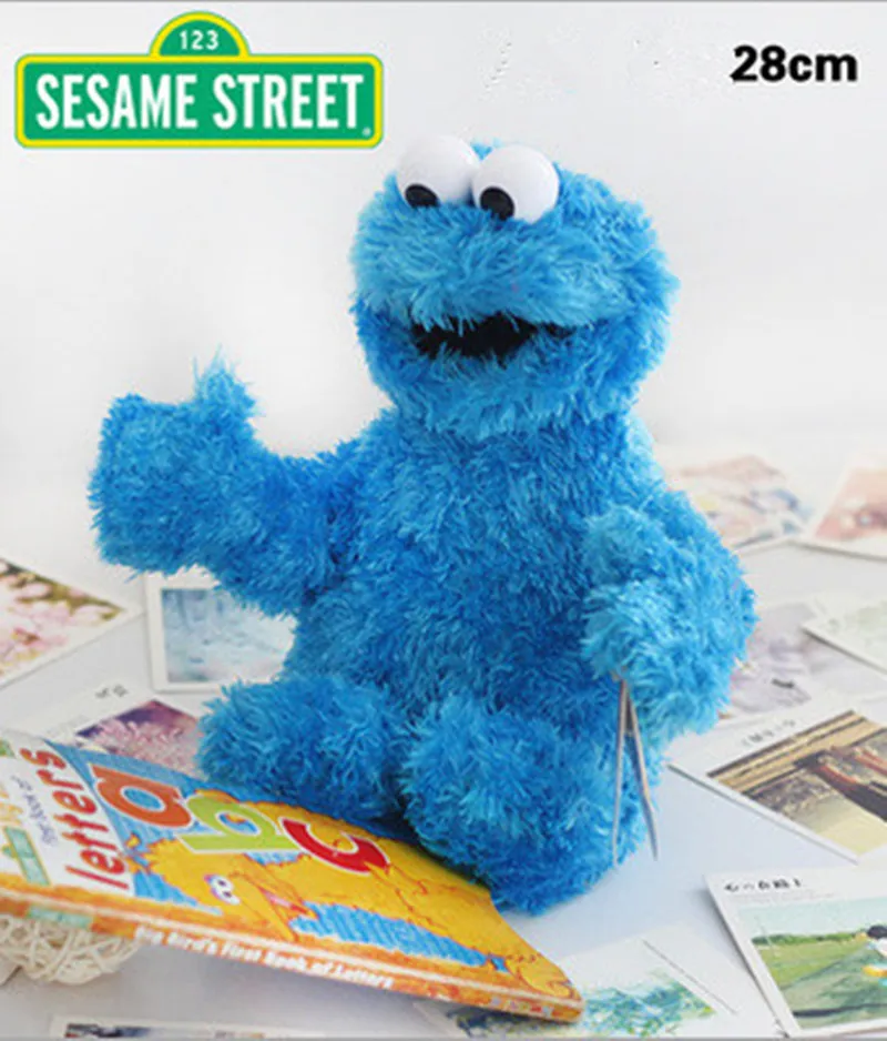 7 стилей 22 35 см мультфильм аниме Улица Сезам Elmo Оскар печенье Grover Zoe Ernie большая