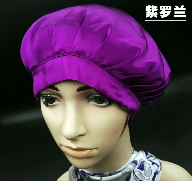 Шелковая Атласная шапочка для волос шелковая регулируемая шнуровка
